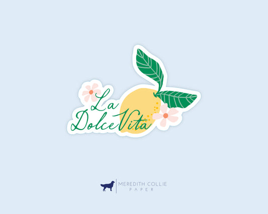 La Dolce Vita Lemon Sticker