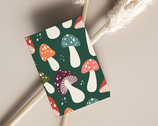 Cute Mushroom Mini Greeting Card