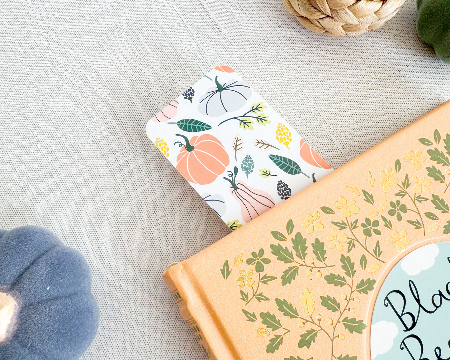 Preppy Pumpkin Bookmark