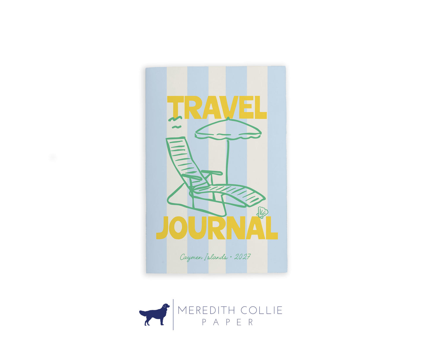 Cabana Beach Chair Personalized Travel Journal