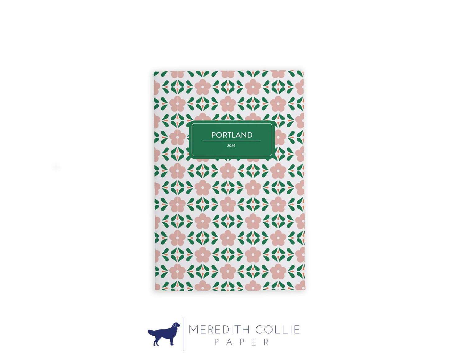 Mediterranean Florals Personalized Travel Journal
