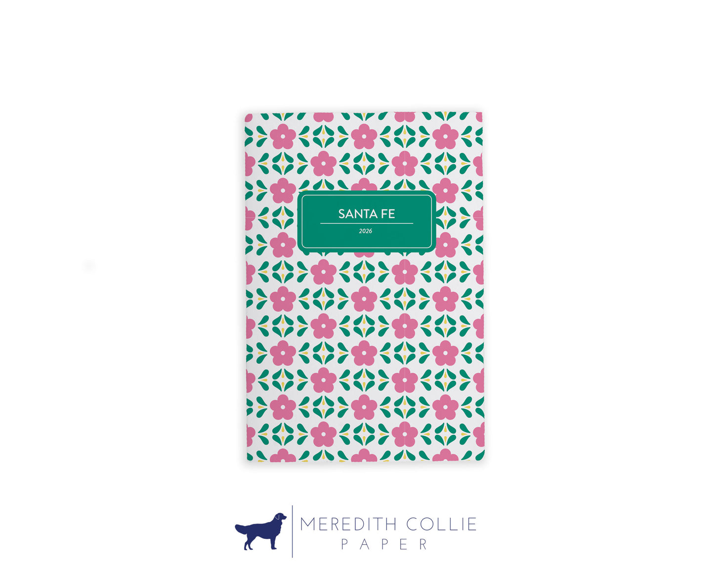 Mediterranean Florals Personalized Travel Journal