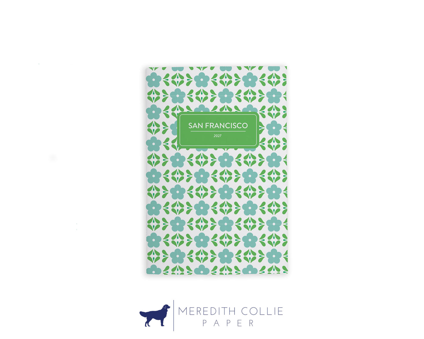 Mediterranean Florals Personalized Travel Journal