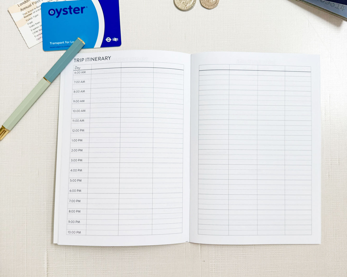 Bright Bon Voyage Personalized Travel Journal