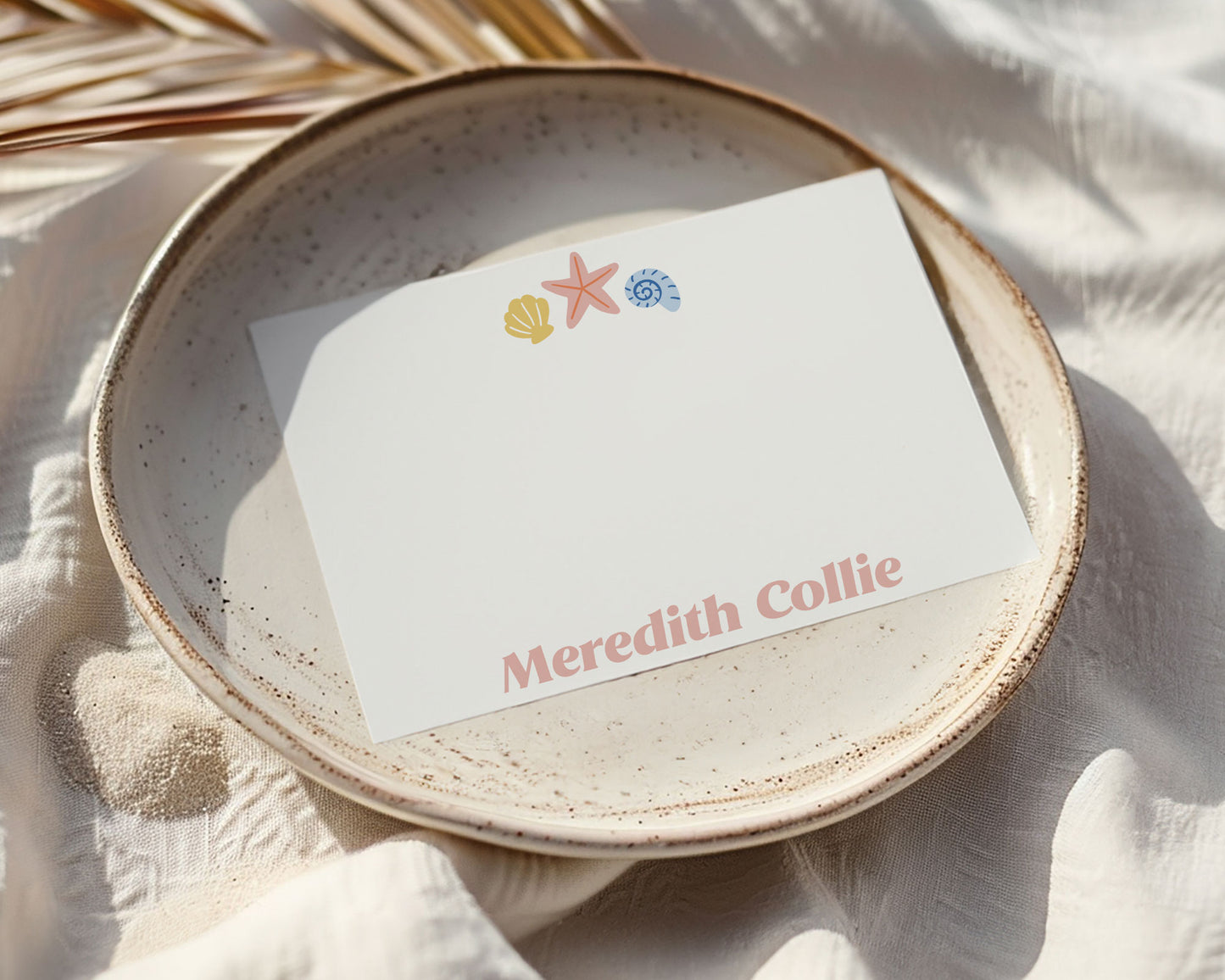 Coastal Seashell Personalized Stationery
