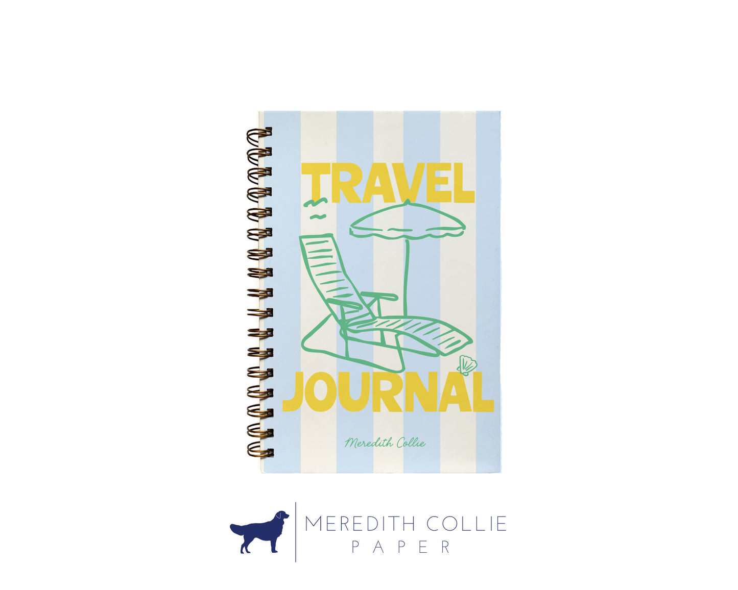 Cabana Beach Chair Personalized Travel Journal