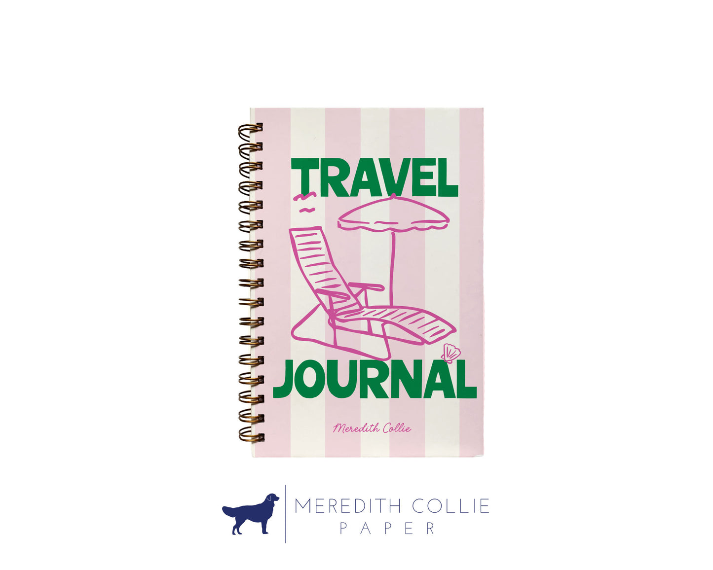 Cabana Beach Chair Personalized Travel Journal