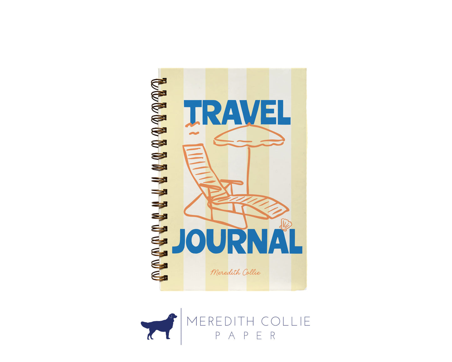 Cabana Beach Chair Personalized Travel Journal