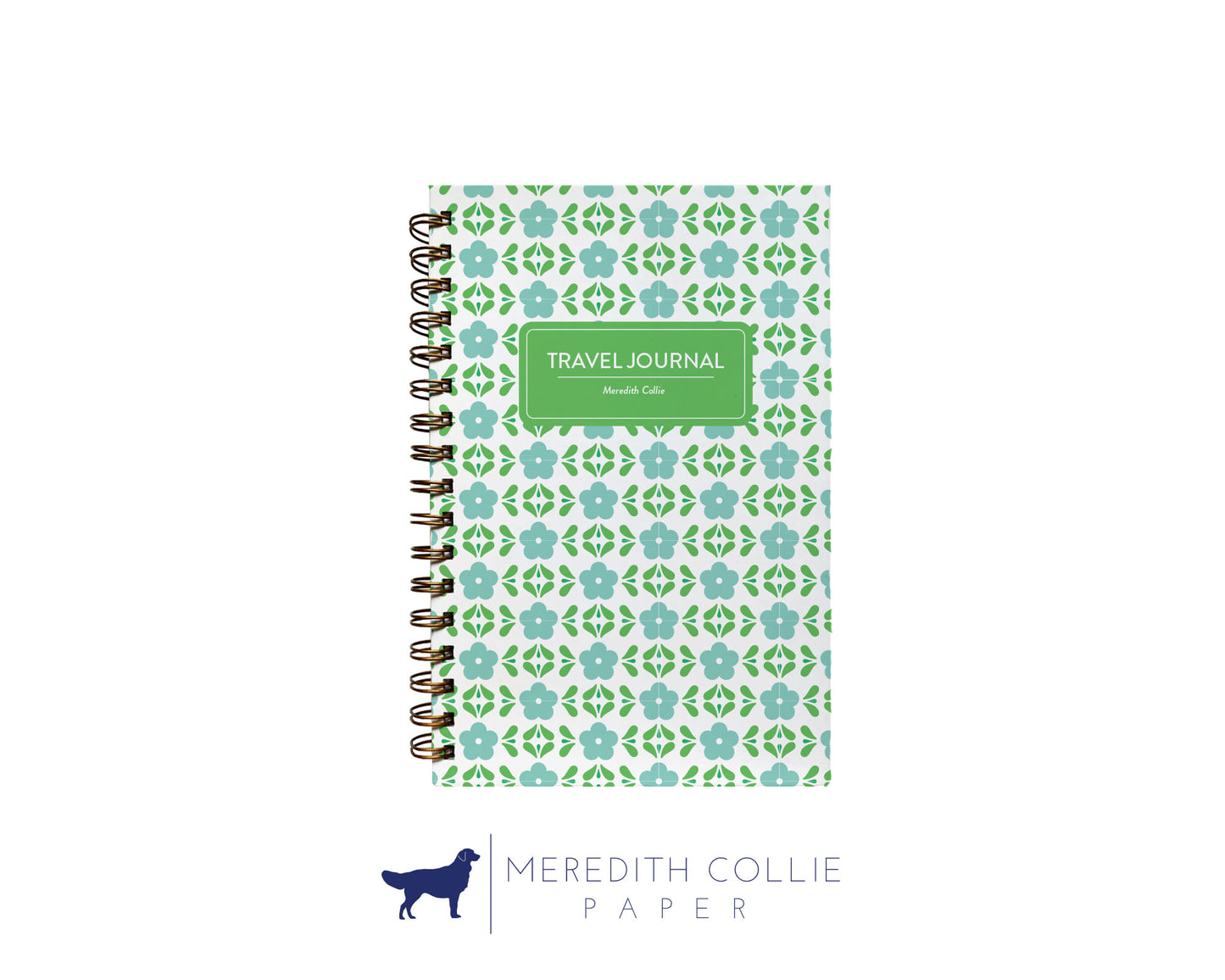 Mediterranean Florals Personalized Travel Journal