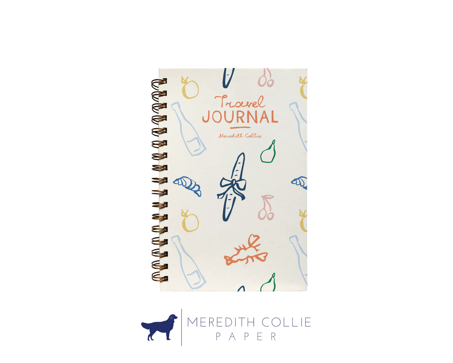 Food Doodles Personalized Travel Journal