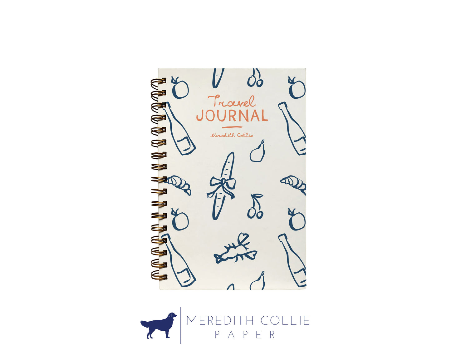 Food Doodles Personalized Travel Journal