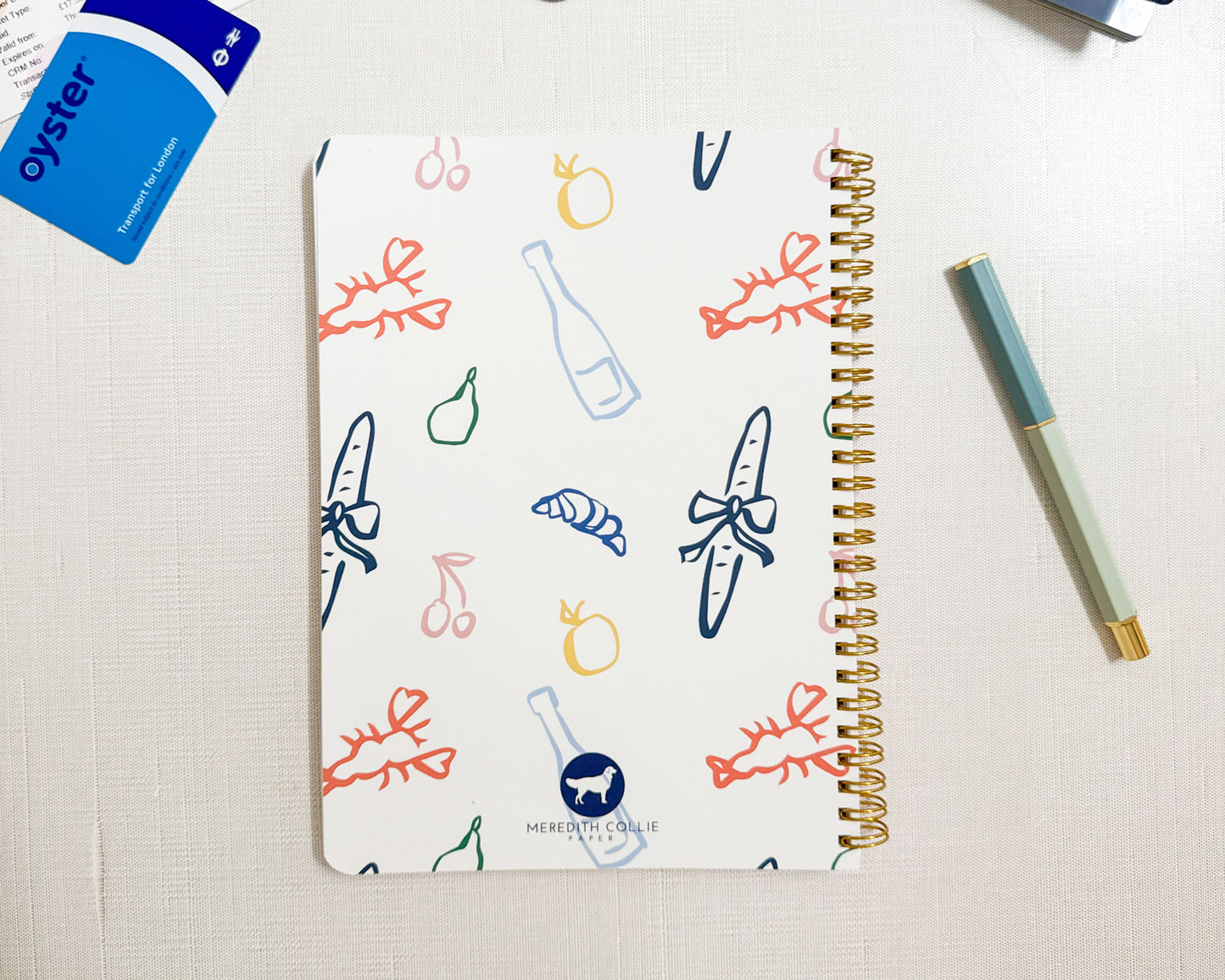 Food Doodles Personalized Travel Journal