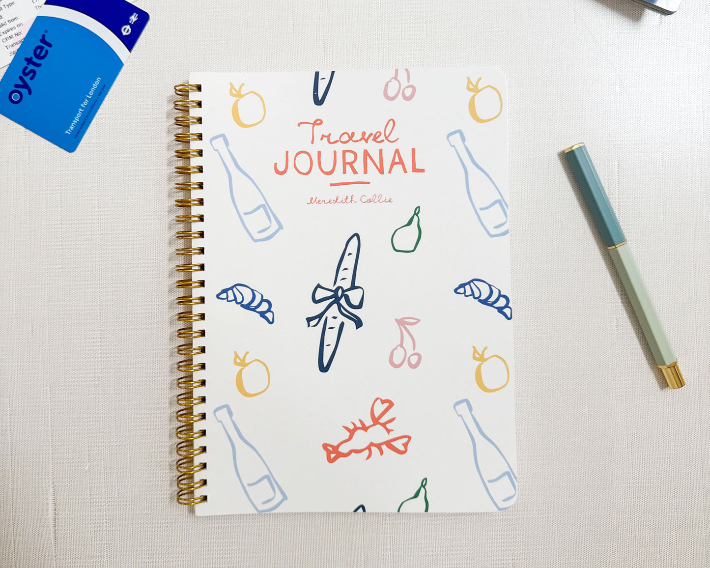 Food Doodles Personalized Travel Journal