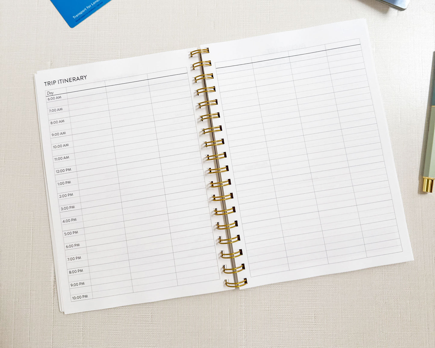 Bright Bon Voyage Personalized Travel Journal