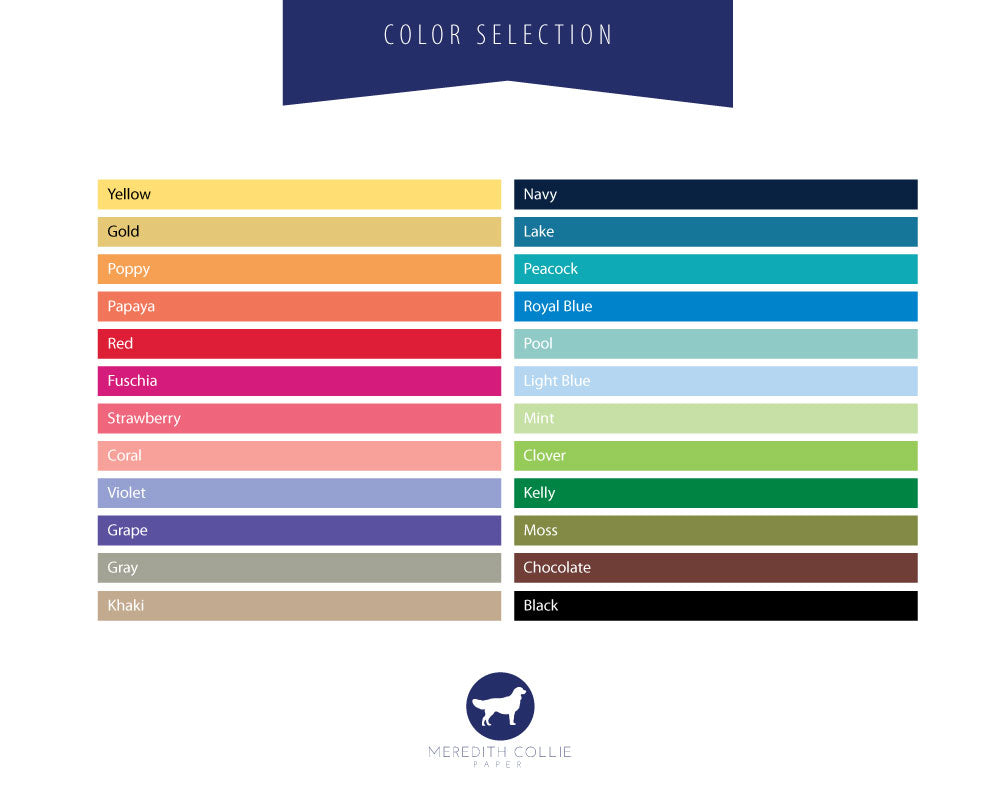 Signature Color Options