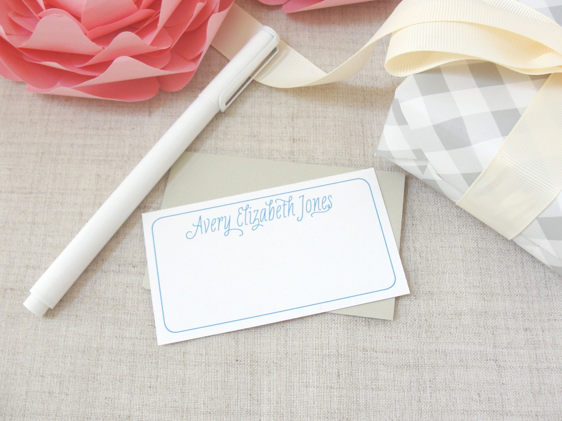 Ladies Personalized Enclosure Cards | Meredith Collie Paper