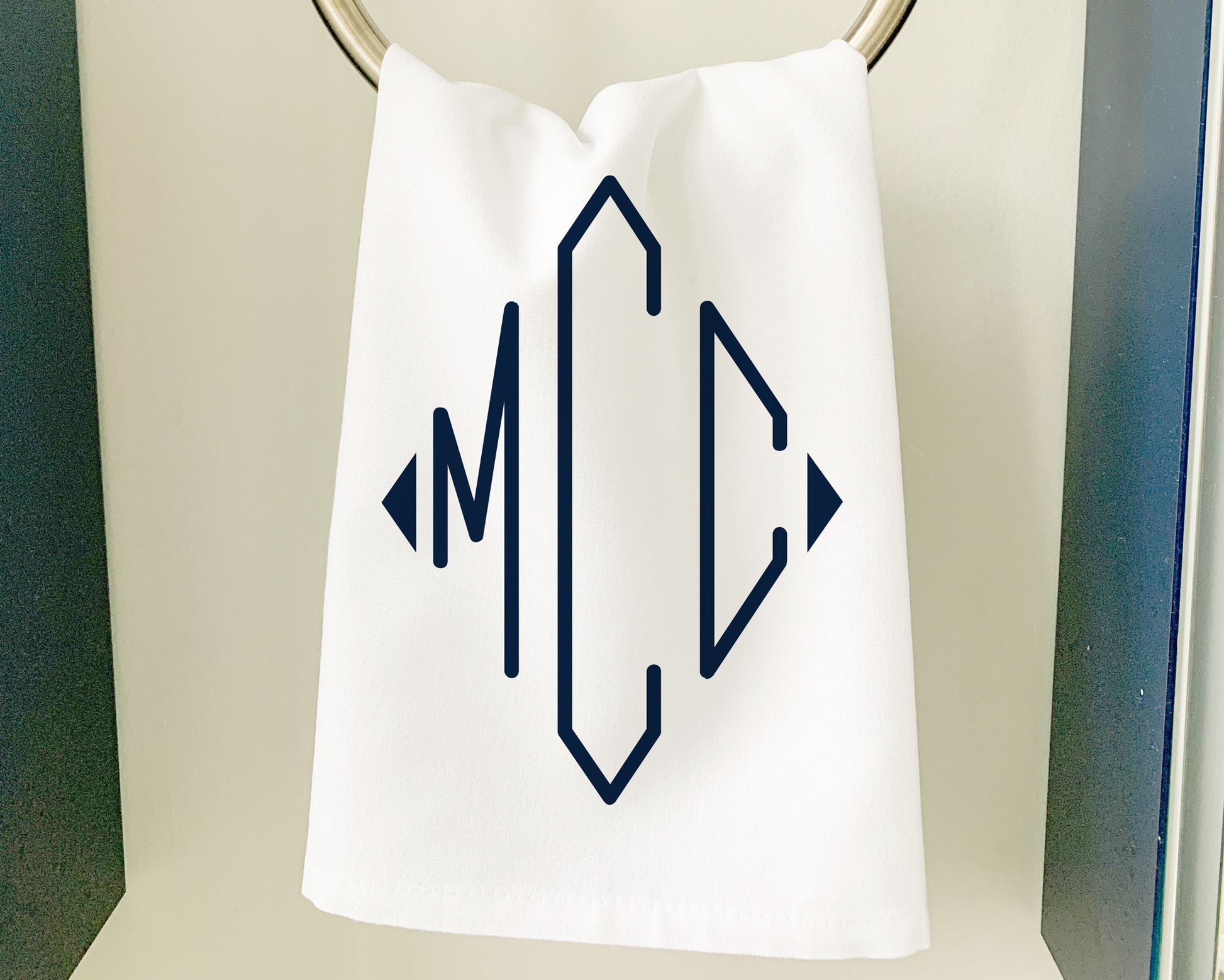 Monogram Hostess Towel, Meredith Collie Paper, Set of 2