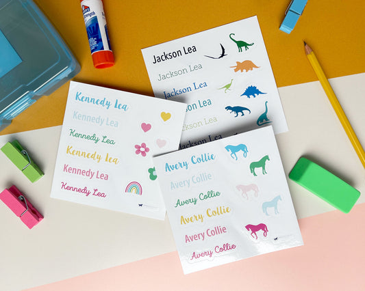 Personalized Vinyl Name Stickers for Kids