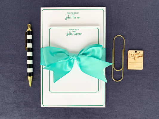 Ladies Personalized Notepad Gift Set
