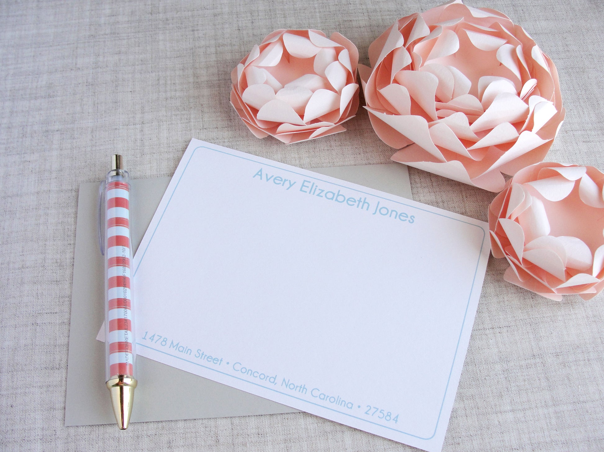 Ladies Personalized Stationery Set | Meredith Collie Paper