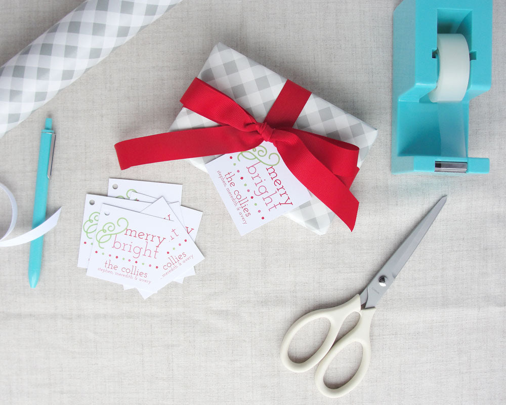 Merry and Bright Gift Tags | Meredith Collie Paper