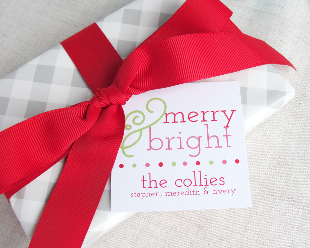 Merry and Bright Gift Tags | Meredith Collie Paper