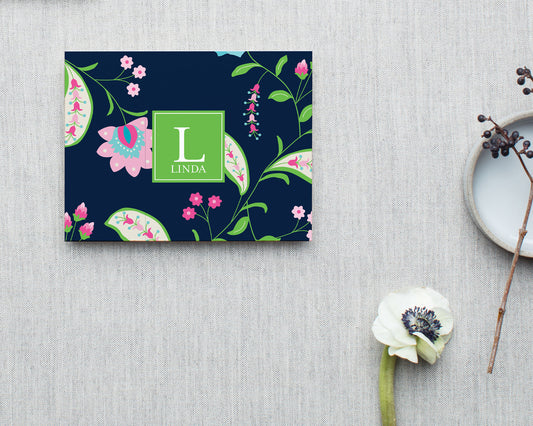 Floral Paisley Folded Note Cards