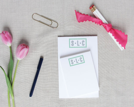 Outline Monogram Notepad / Meredith Collie Paper