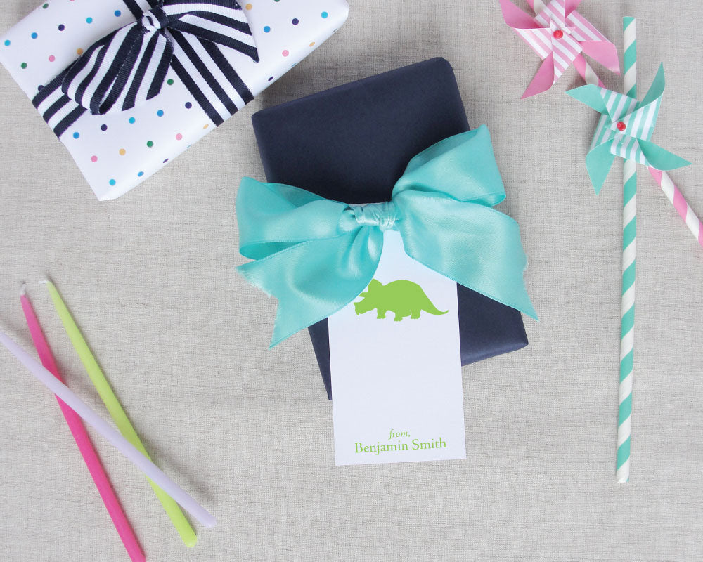 Personalized Dinosaur Gift Tags | Meredith Collie Paper