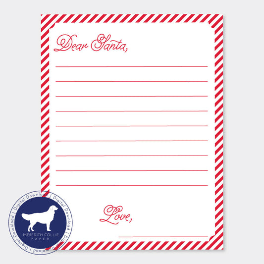 Letter to Santa | Simple Lines