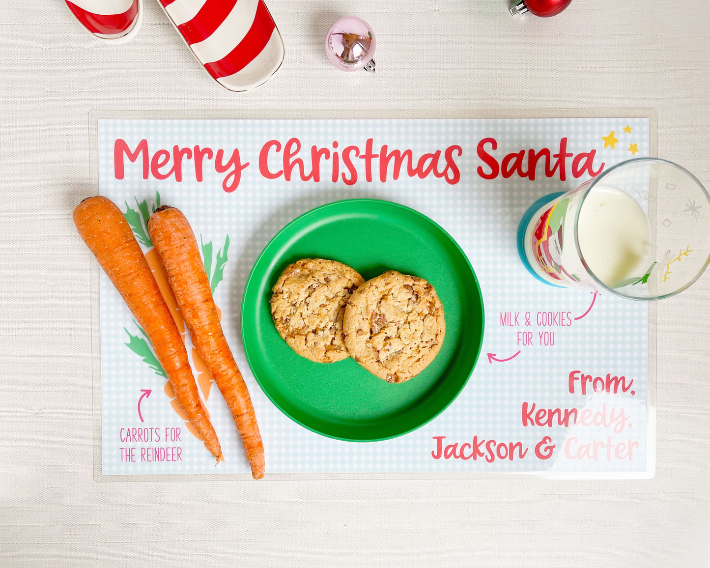 Cookies for Santa Personalized Placemat