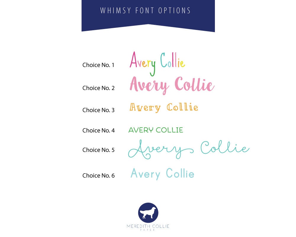Whimsy Pattern Font Options